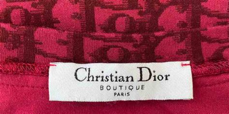 genuine Dior shirt label